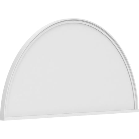 Ekena Millwork Half Round Smooth Architectural Grade PVC Pediment, 66"W x 33"H x 2"P PEDPS066X330HRO00